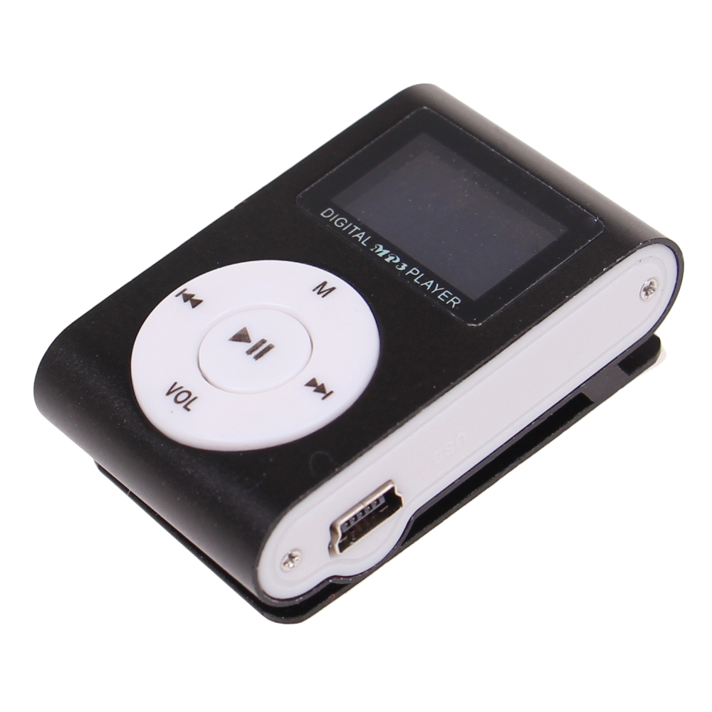 Mini MP3 přehrávač s displejem černý - náhľad 2