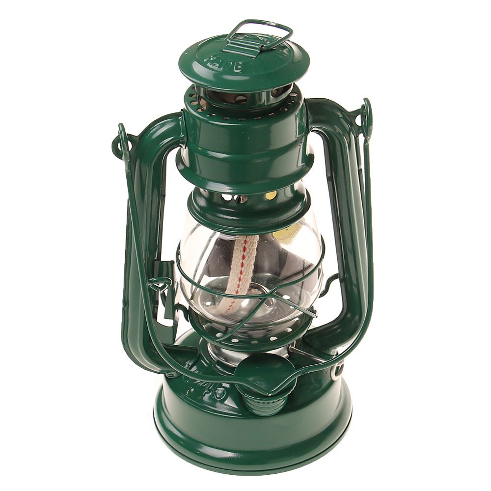 Petrolejová lampa 19 cm zelená - náhľad 2
