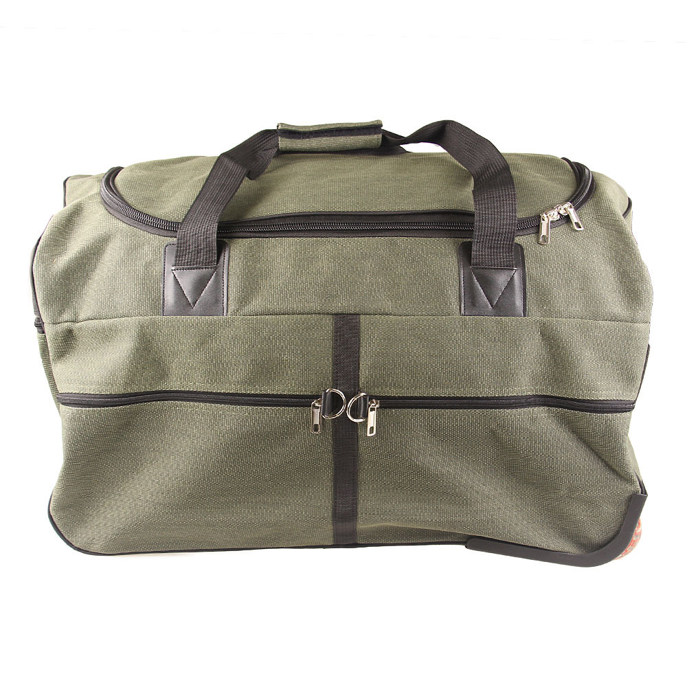 Cestovní taška na kolečkách 65 cm zelená - náhľad 1