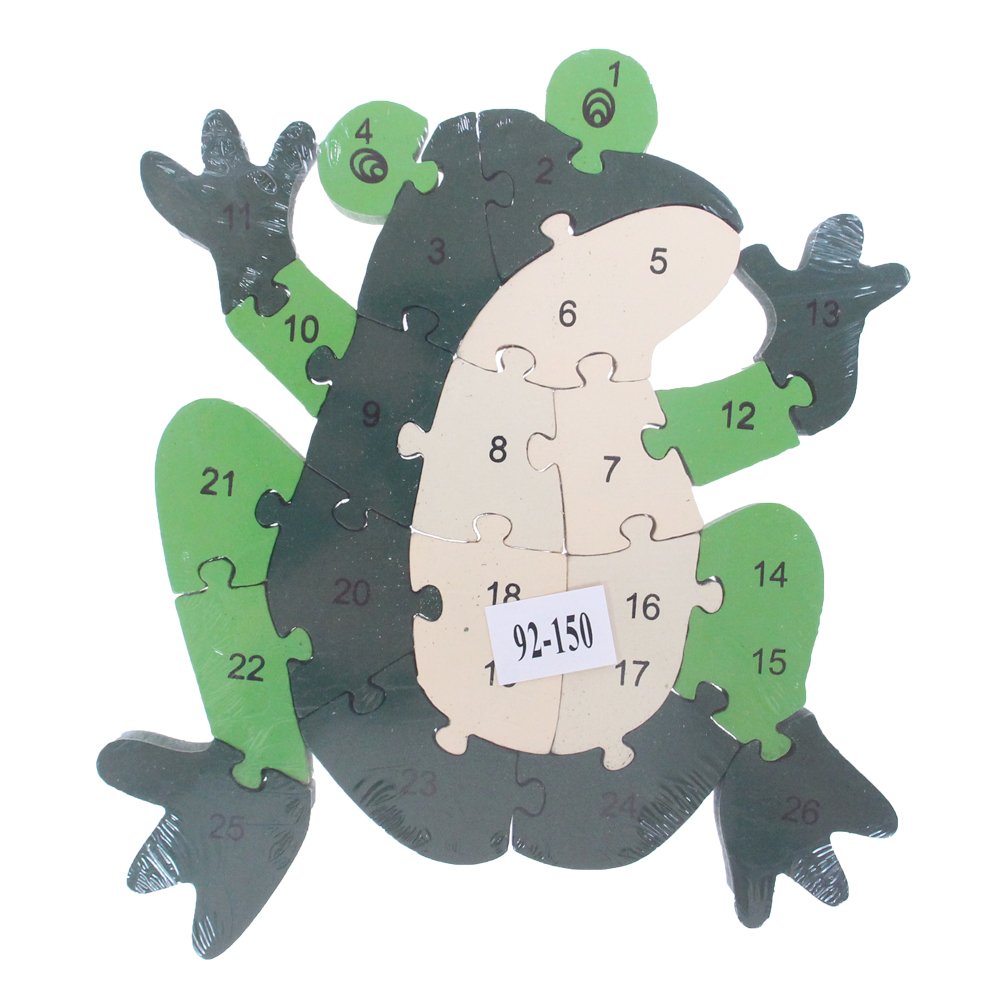 Vzdělávací dřevěné puzzle žába - náhľad 2
