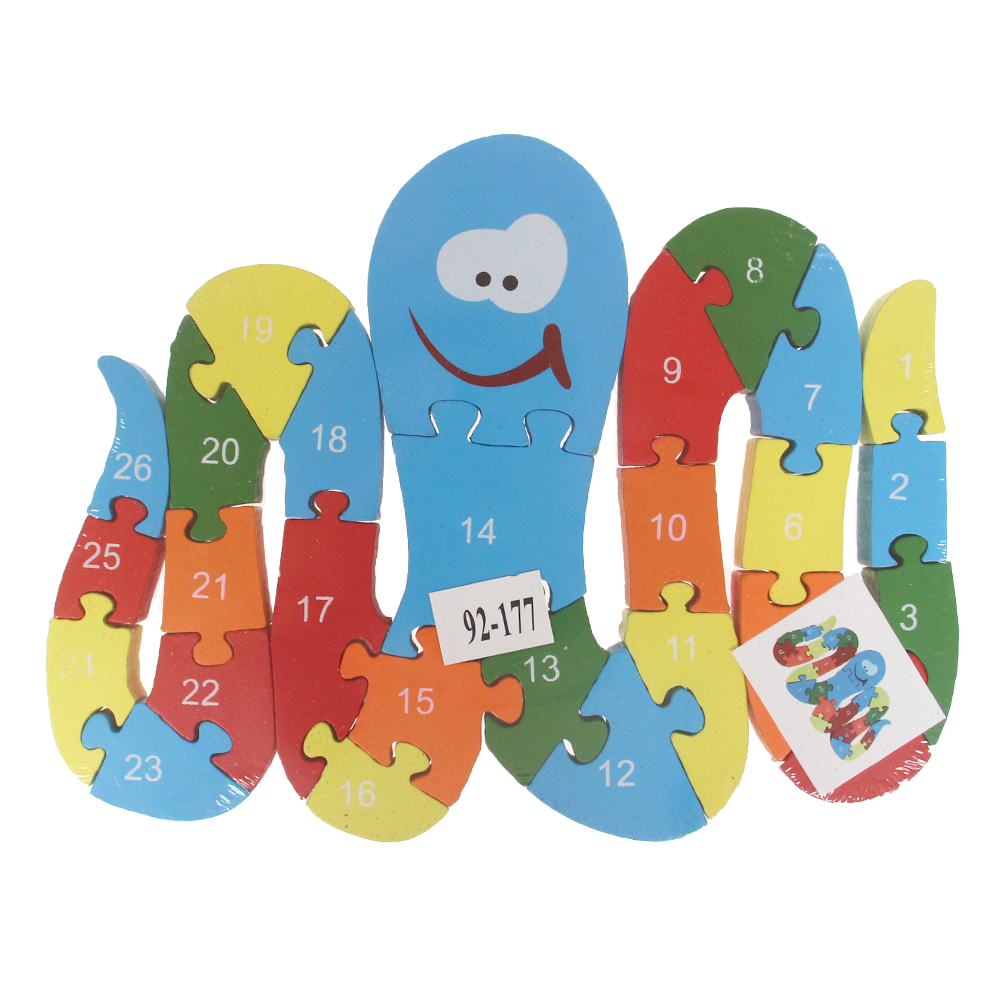 Vzdělávací dřevěné puzzle chobotnice - náhľad 2