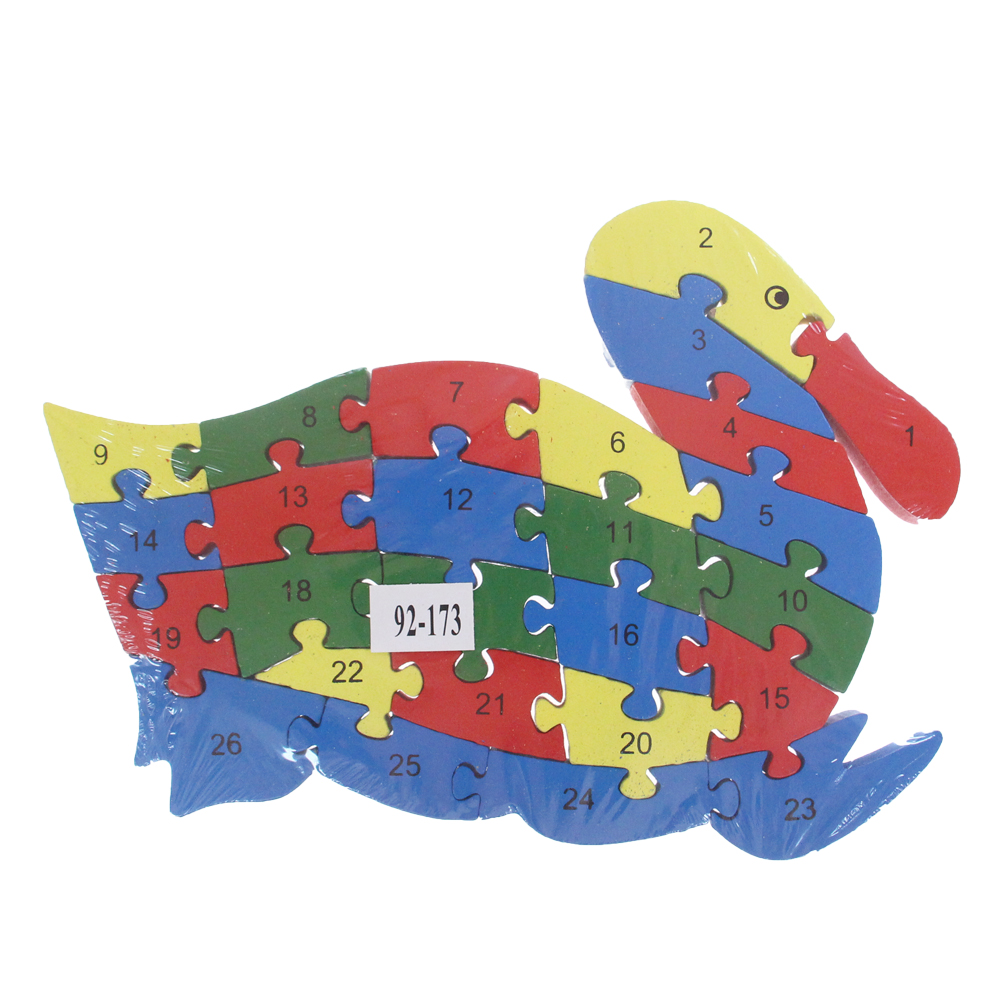 Vzdělávací dřevěné puzzle kachna - náhľad 2
