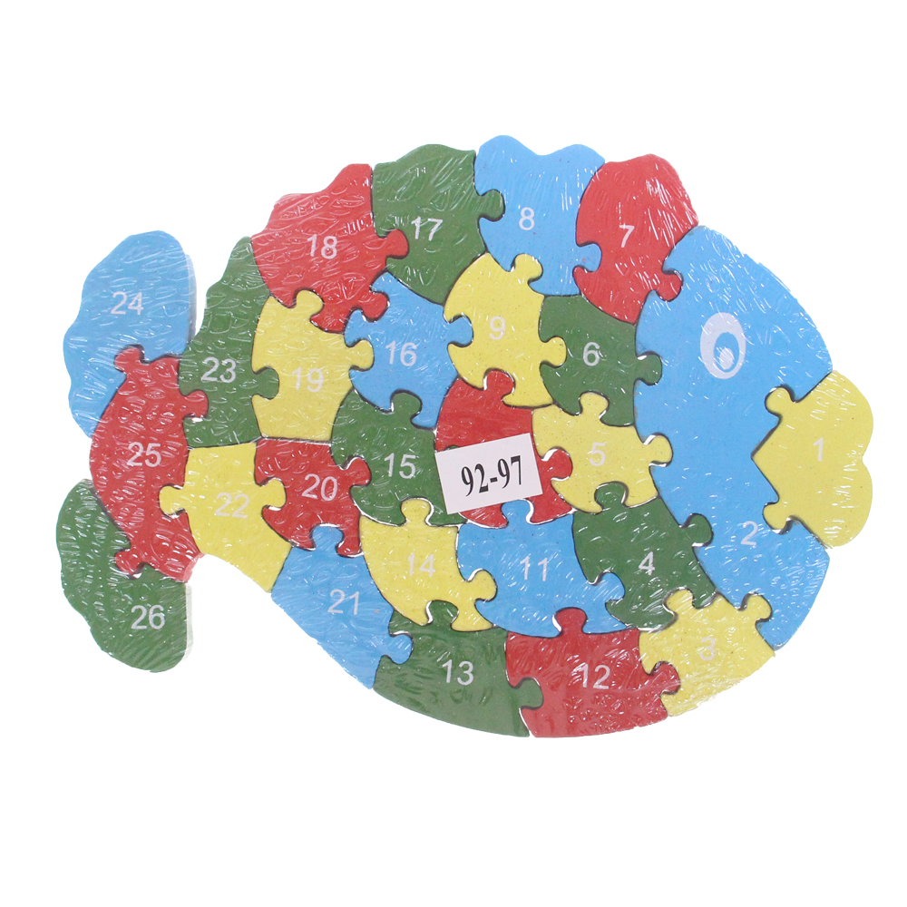 Vzdělávací dřevěné puzzle ryba - náhľad 2