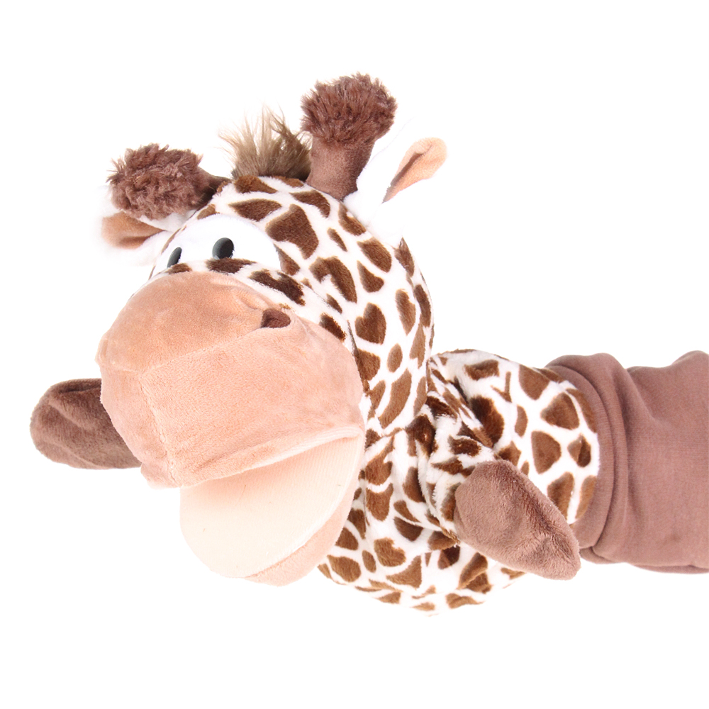 Plyšový maňásek na ruku žirafa var.1 - náhľad 1