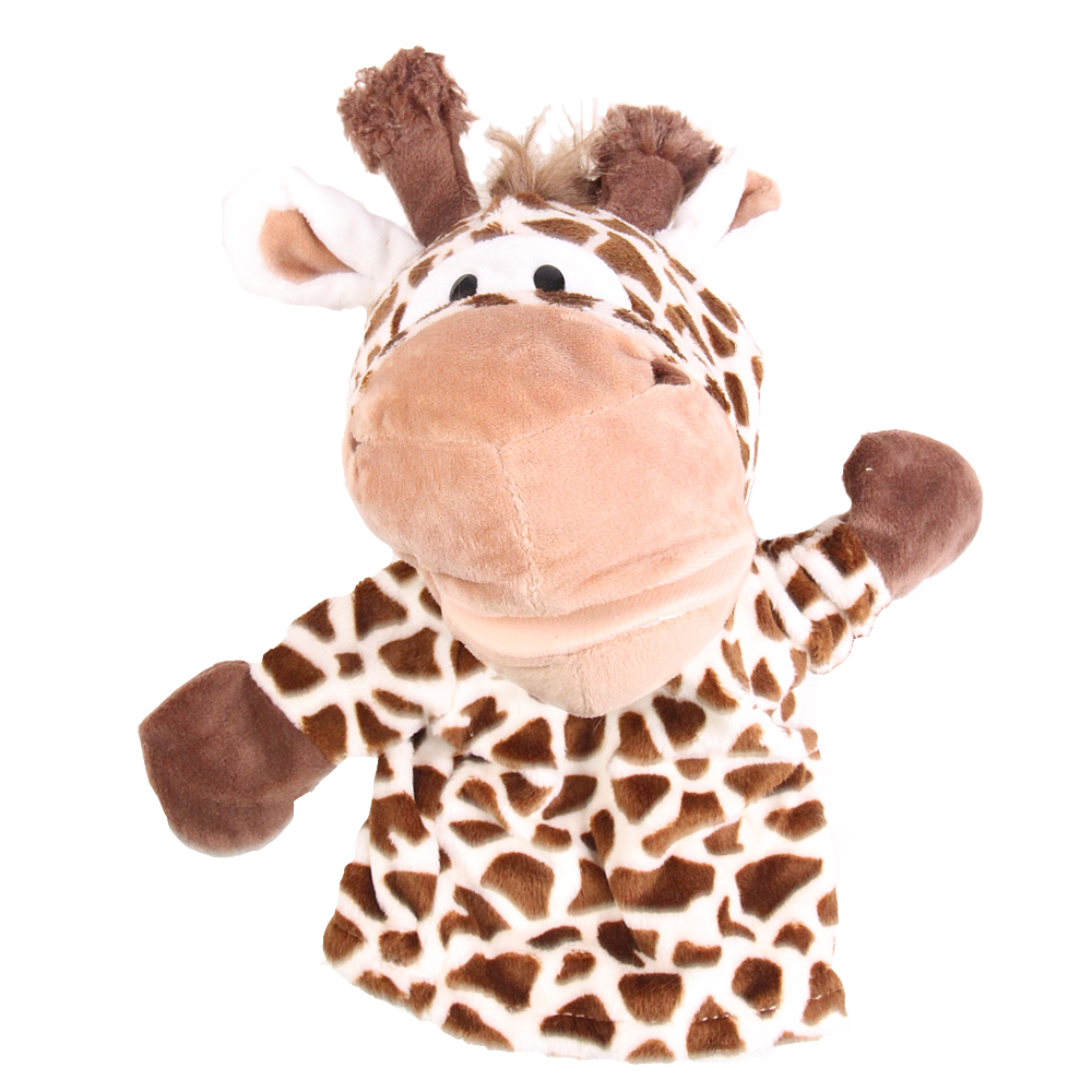 Plyšový maňásek na ruku žirafa var.1 - náhľad 3