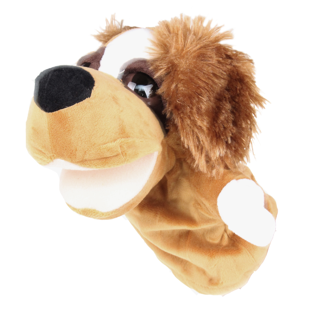 Plyšový maňásek na ruku pejsek var.2 - náhľad 2