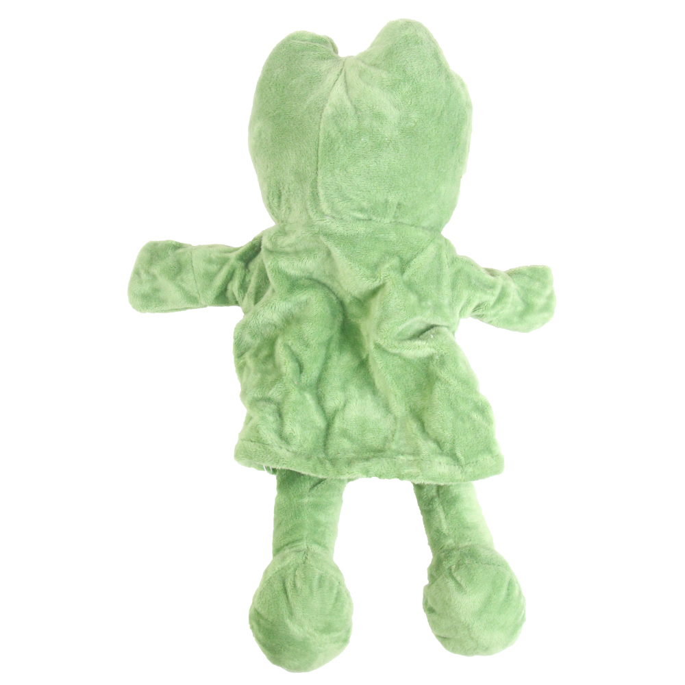 Plyšový maňásek s nohama na ruku žabička - náhľad 3