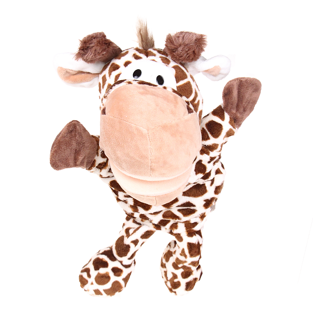 Plyšový maňásek s nohama na ruku žirafa  - náhľad 2