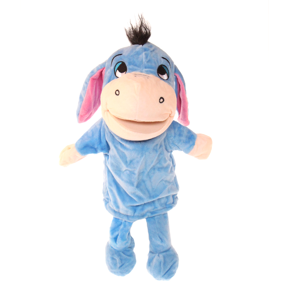 Plyšový maňásek s nohama na ruku oslík - náhľad 1