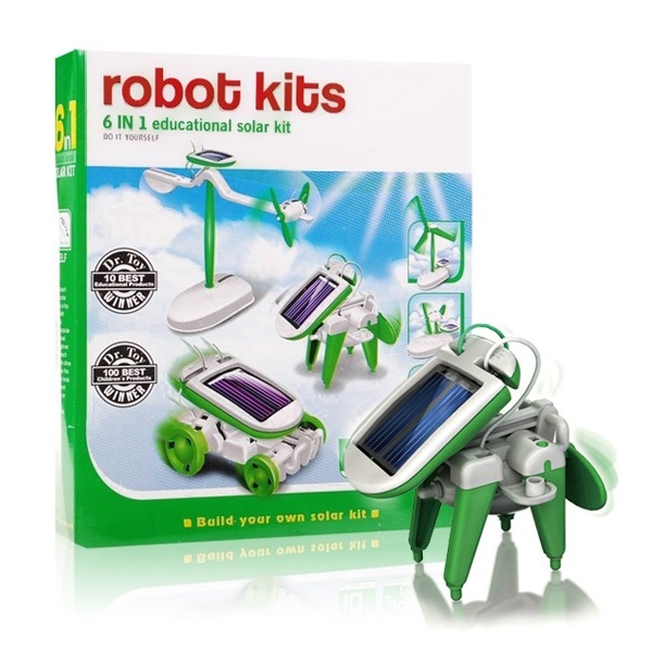 Solar Robot Kits 6 v 1- zelený - náhľad 1