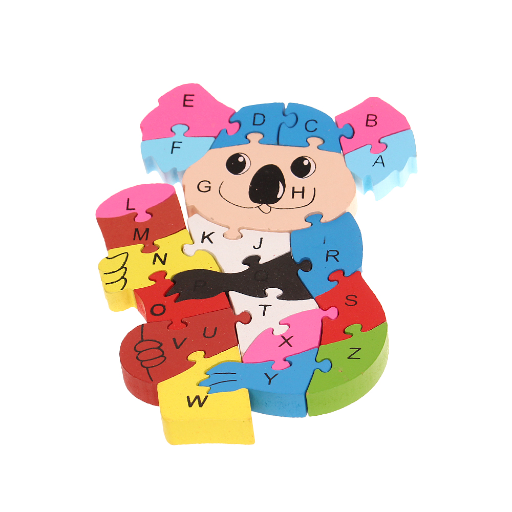 Vzdělávací dřevěné puzzle koala - náhľad 2