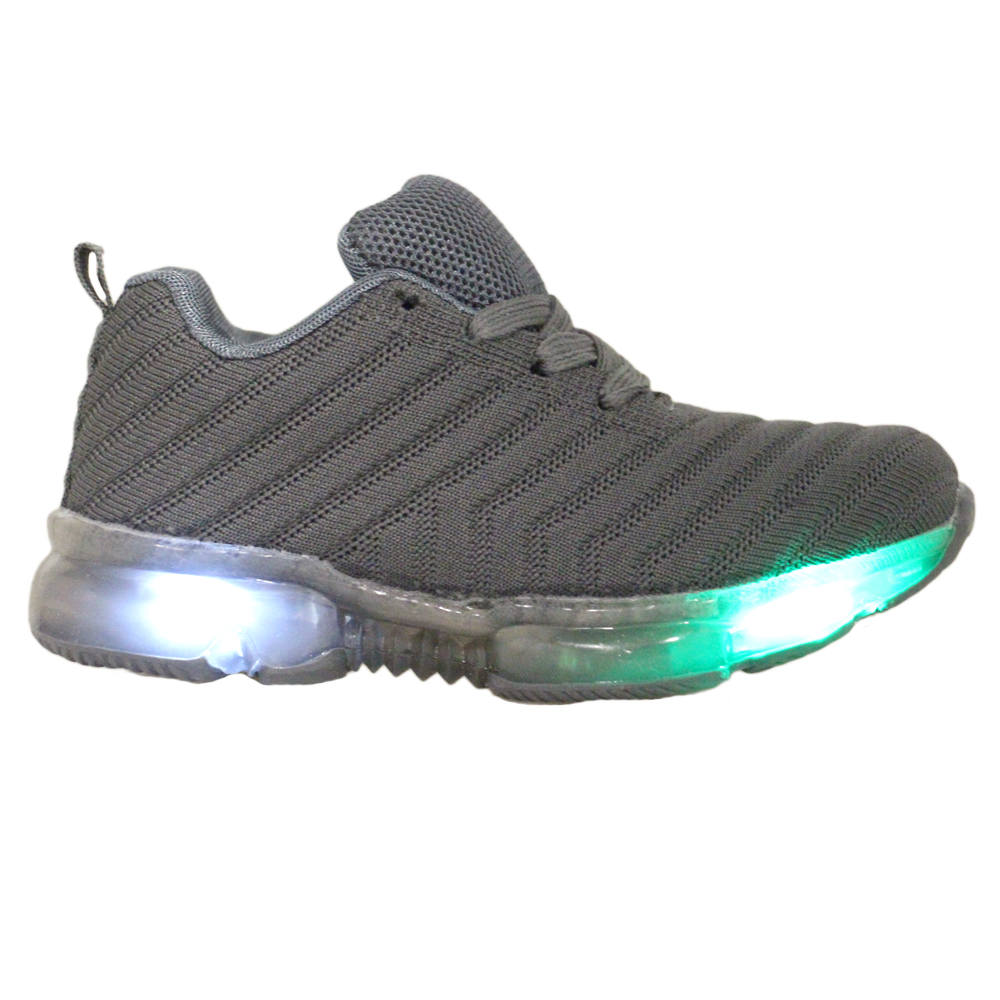 Dětské svítící boty sportovní var.2 šedé - náhľad 3