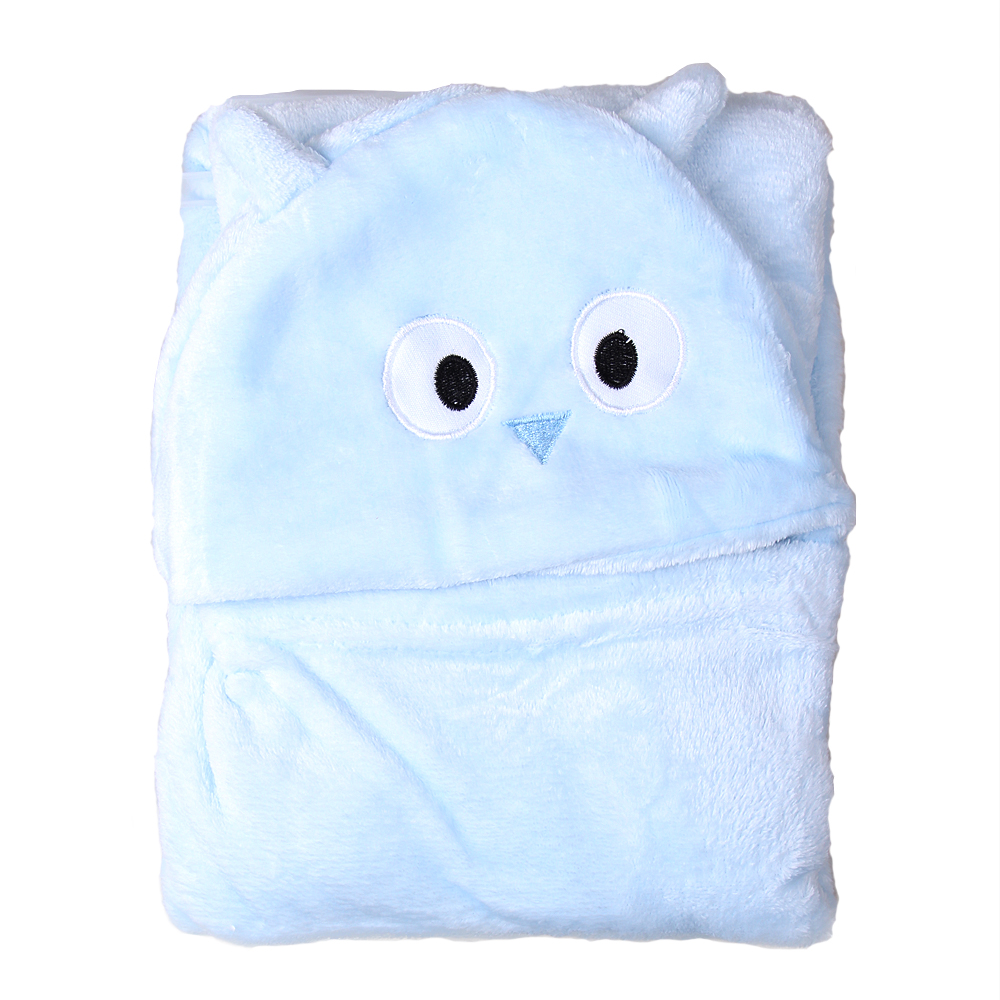 Dětská deka Happy Baby modrá – sova - náhľad 1
