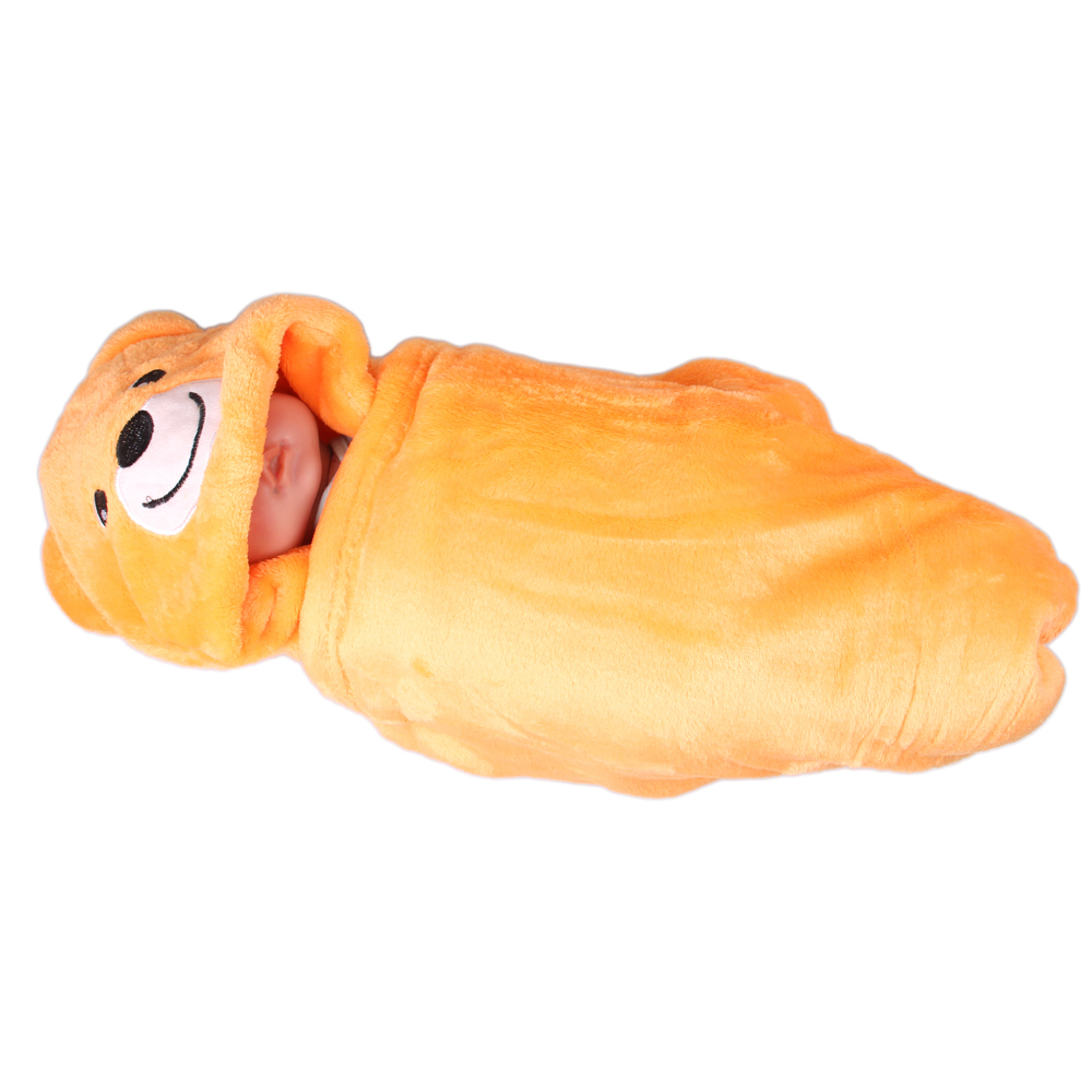 Dětská deka Happy Baby oranžová – medvídek - náhľad 3