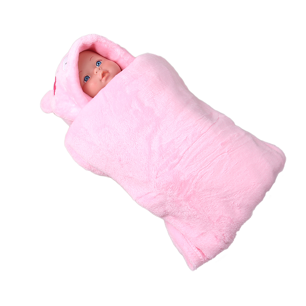 Dětská deka Happy Baby růžová – medvídek s kytičkou - náhľad 4