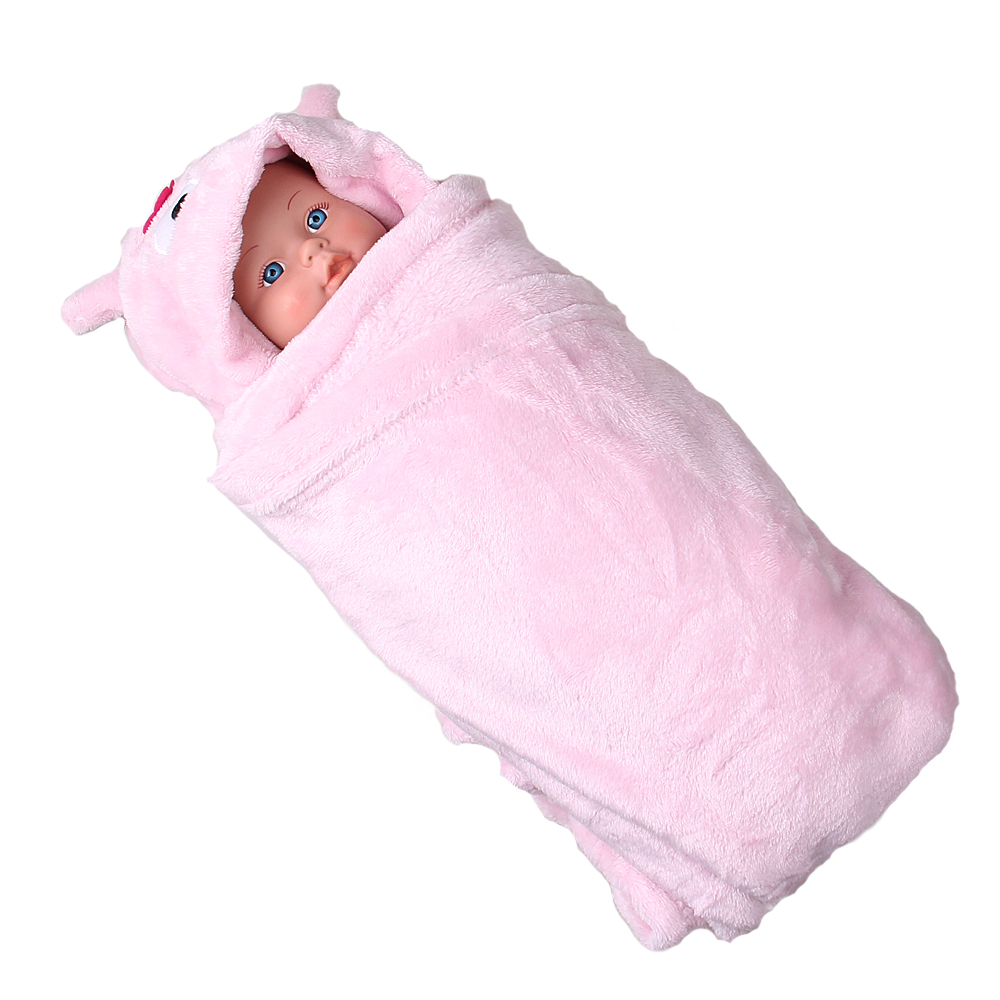 Dětská deka Happy Baby růžová – sova s kytičkou - náhľad 3