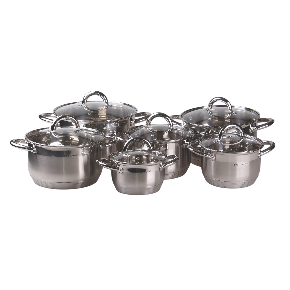 12-dílná sada hrnců z nerezové oceli EH-9099 - náhľad 2
