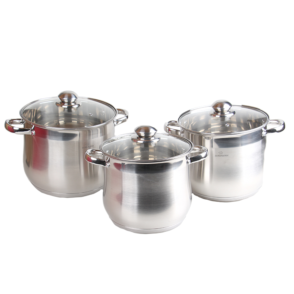 6-dílná sada hrnců z nerezové oceli - náhľad 1