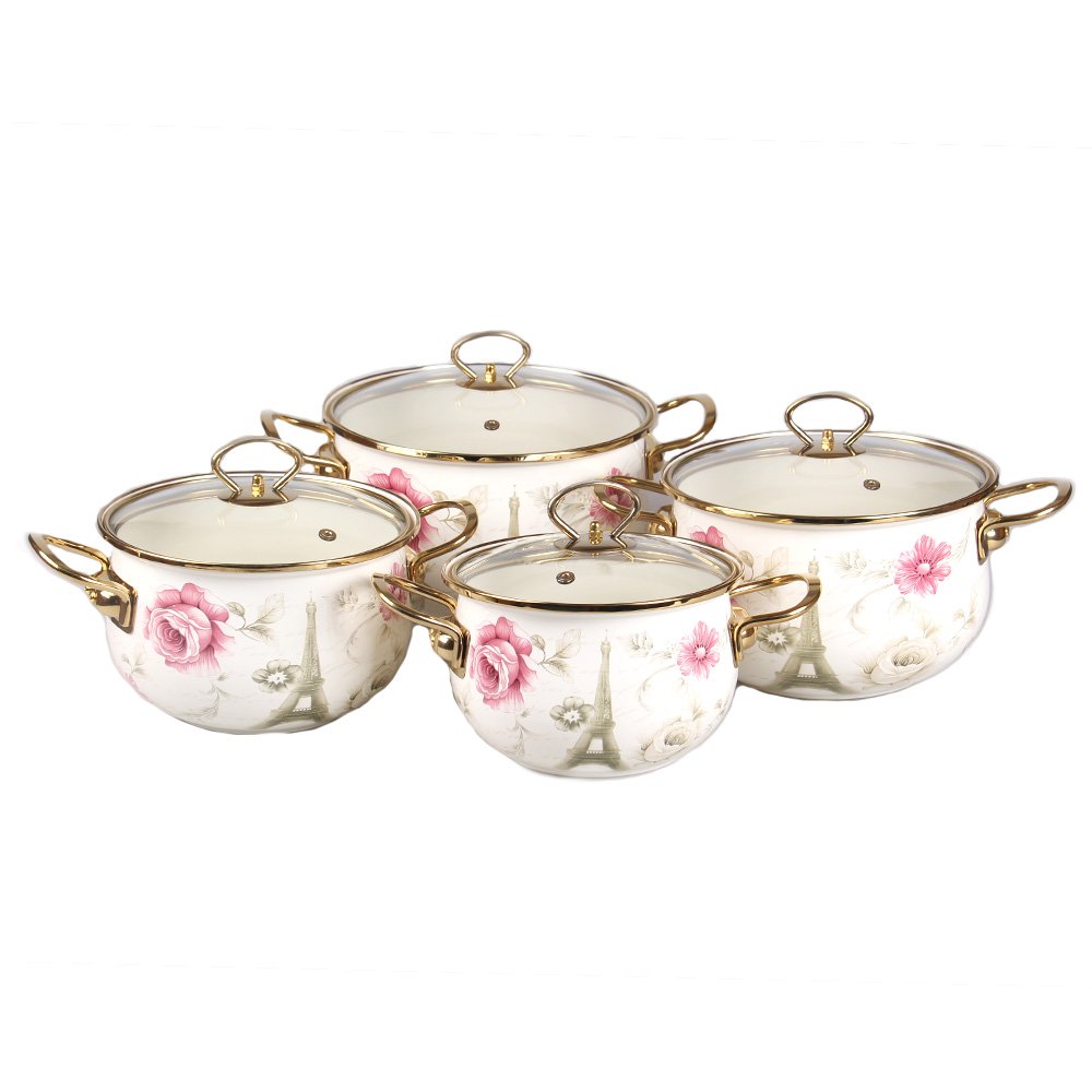 8-dílná sada smaltovaných hrnců Paris - náhľad 1