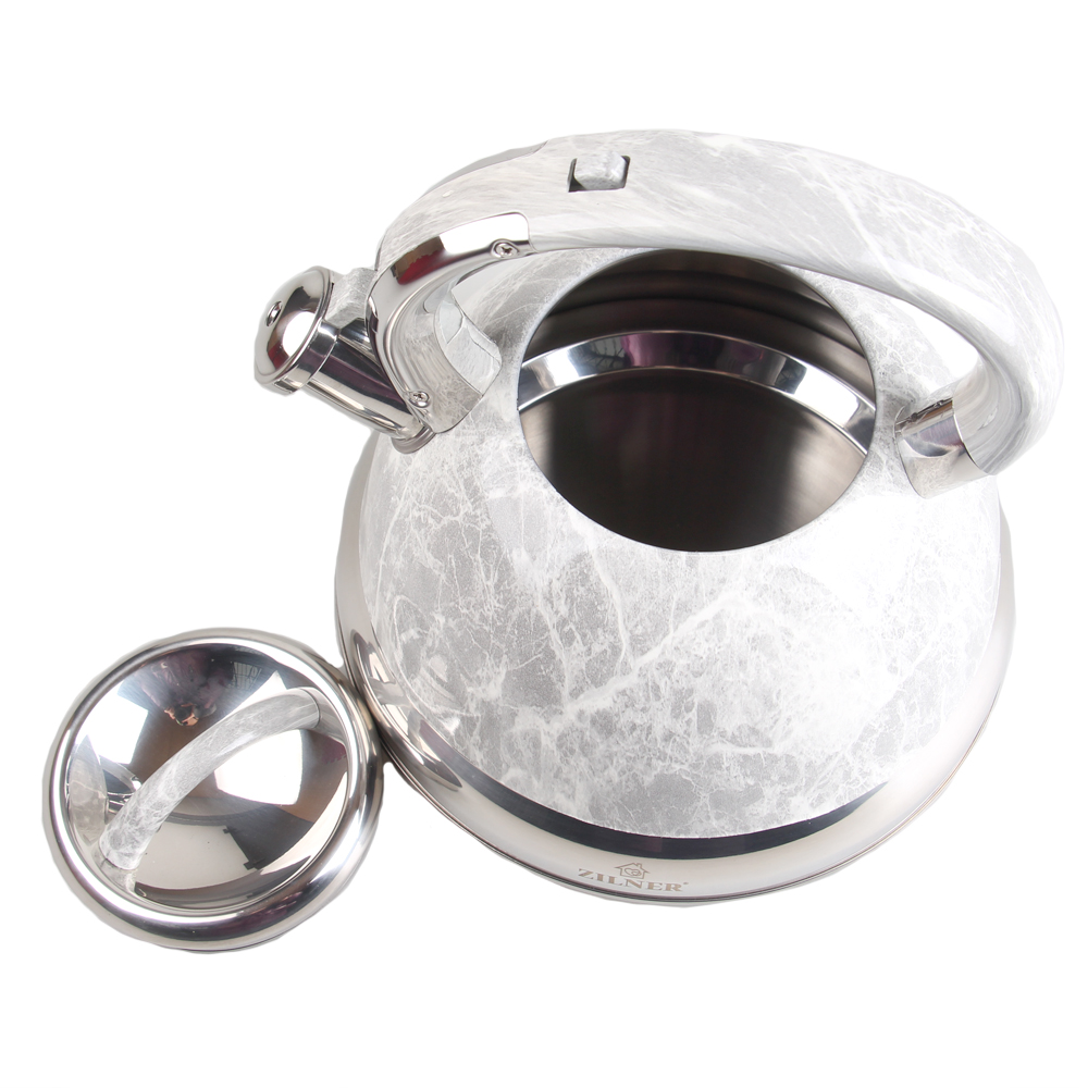 Kovová konvice 3l šedý mramor - náhľad 2