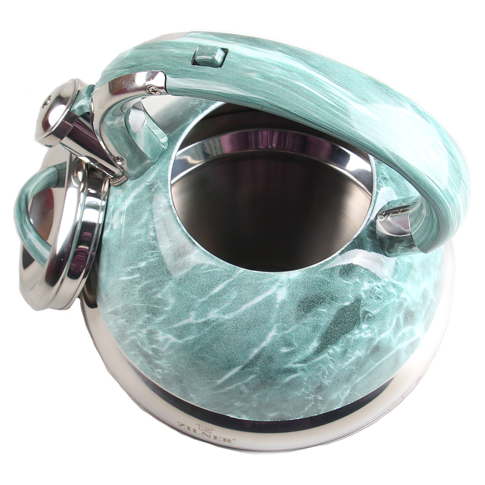 Kovová konvice 3l tyrkysový mramor - náhľad 2