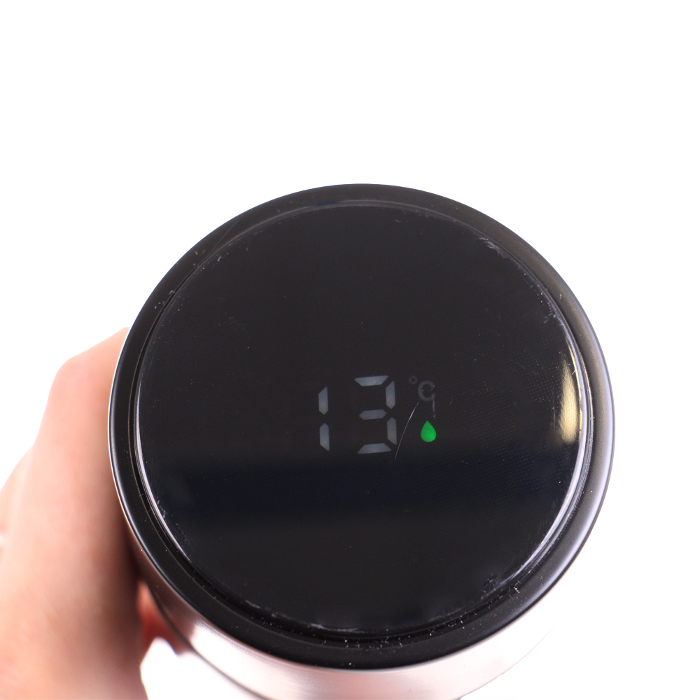 Nerezová termoska s LED displejem černá - náhľad 4