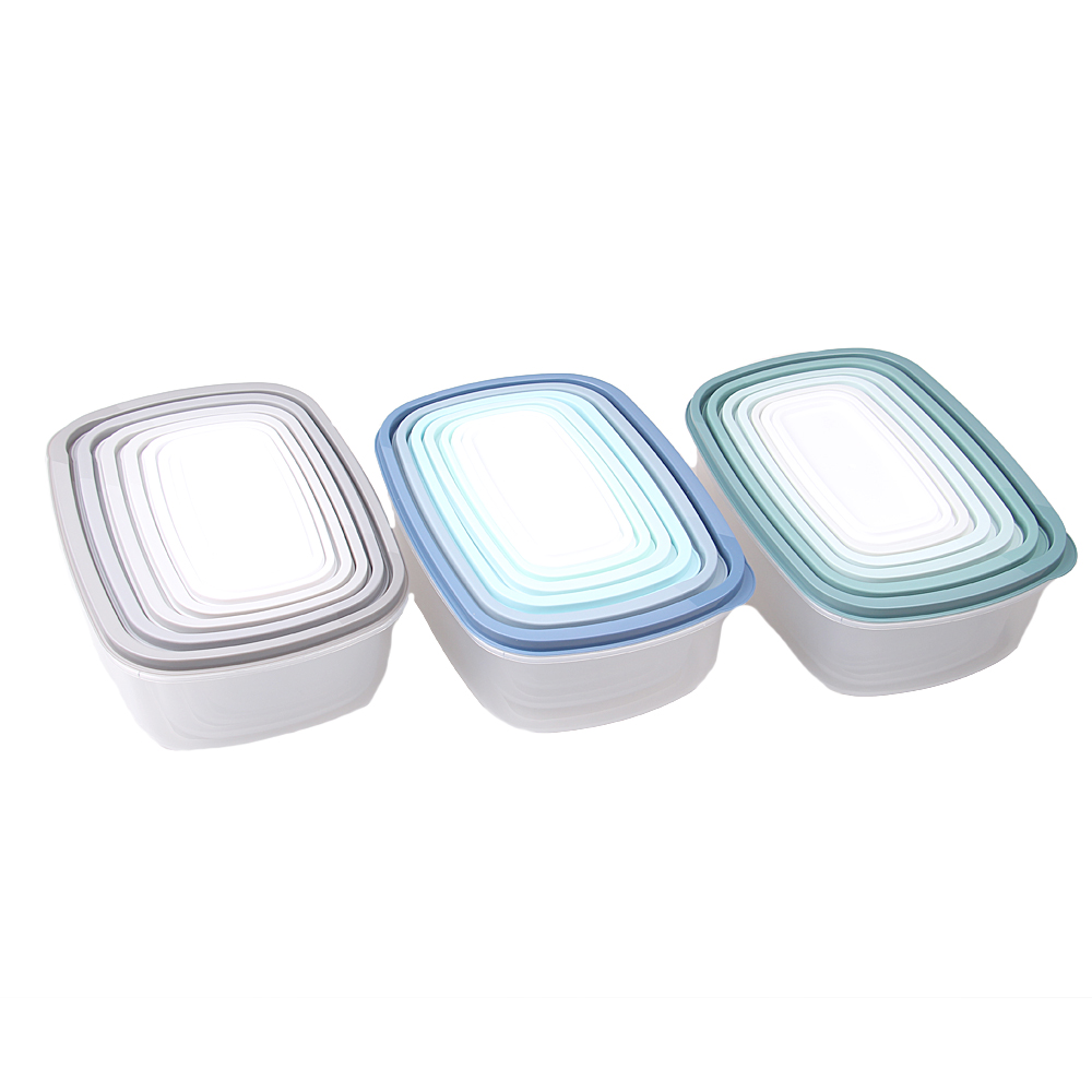 Set 7 kusů plastových dóz s víky - náhľad 3