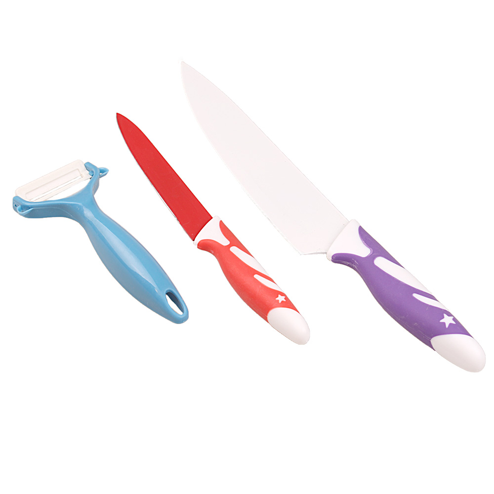 3-dílná sada nožů barevná - náhľad 2