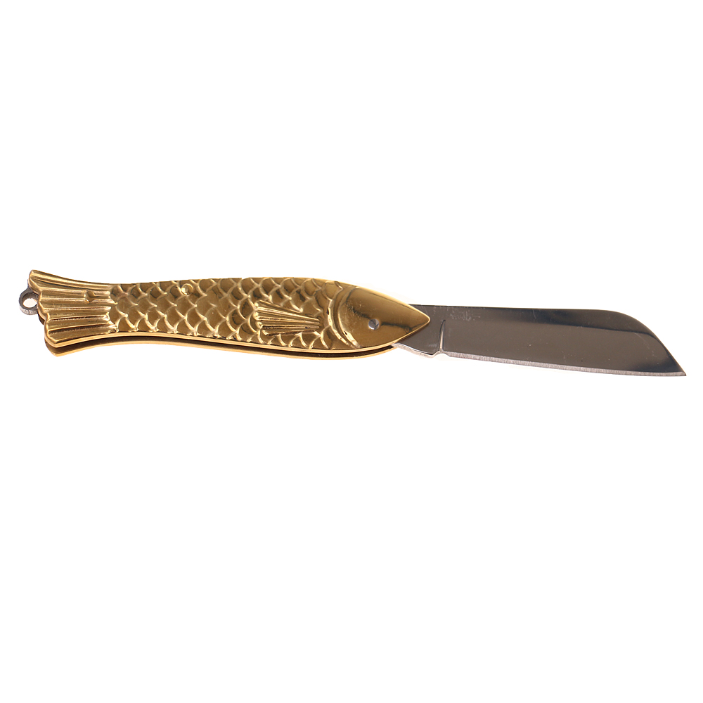 Nůž kapesní skládací rybička zlatá - náhľad 3