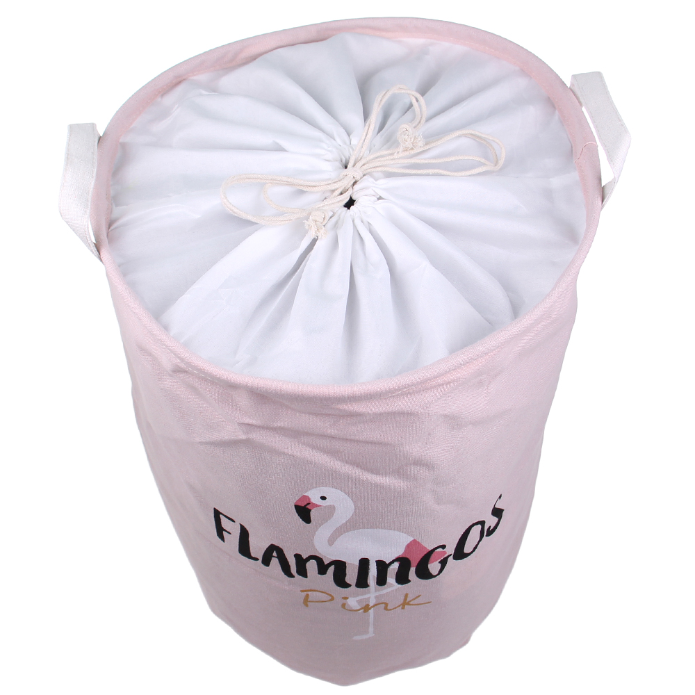 Koš na prádlo růžový Flamingos - náhľad 2