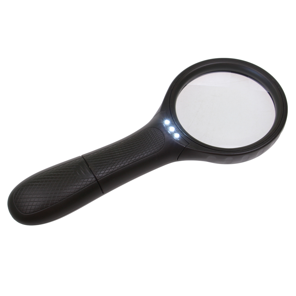 Lupa s LED osvětlením černá - náhľad 2