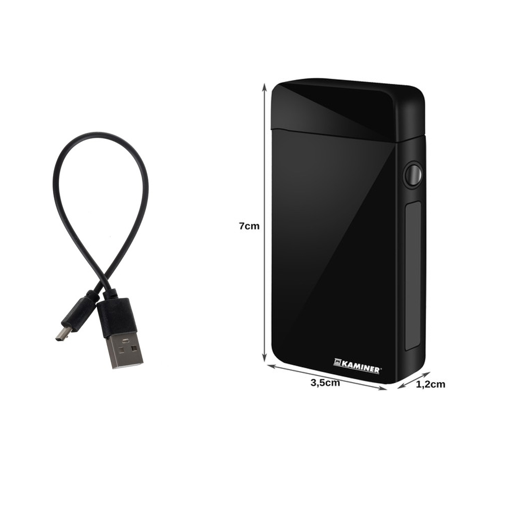USB zapalovač černý Kaminer - náhľad 2