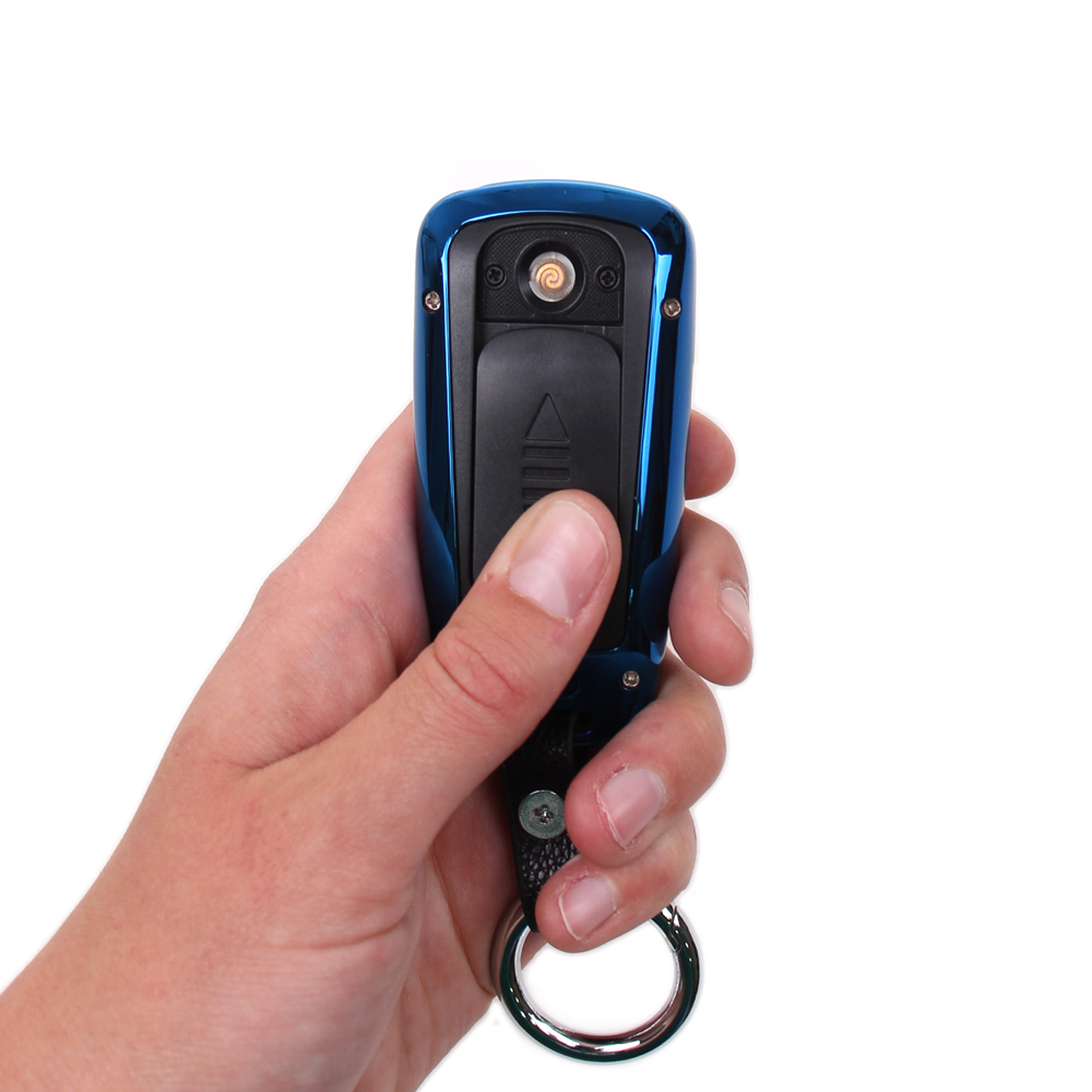USB zapalovač klíč od auta modrý - náhľad 3