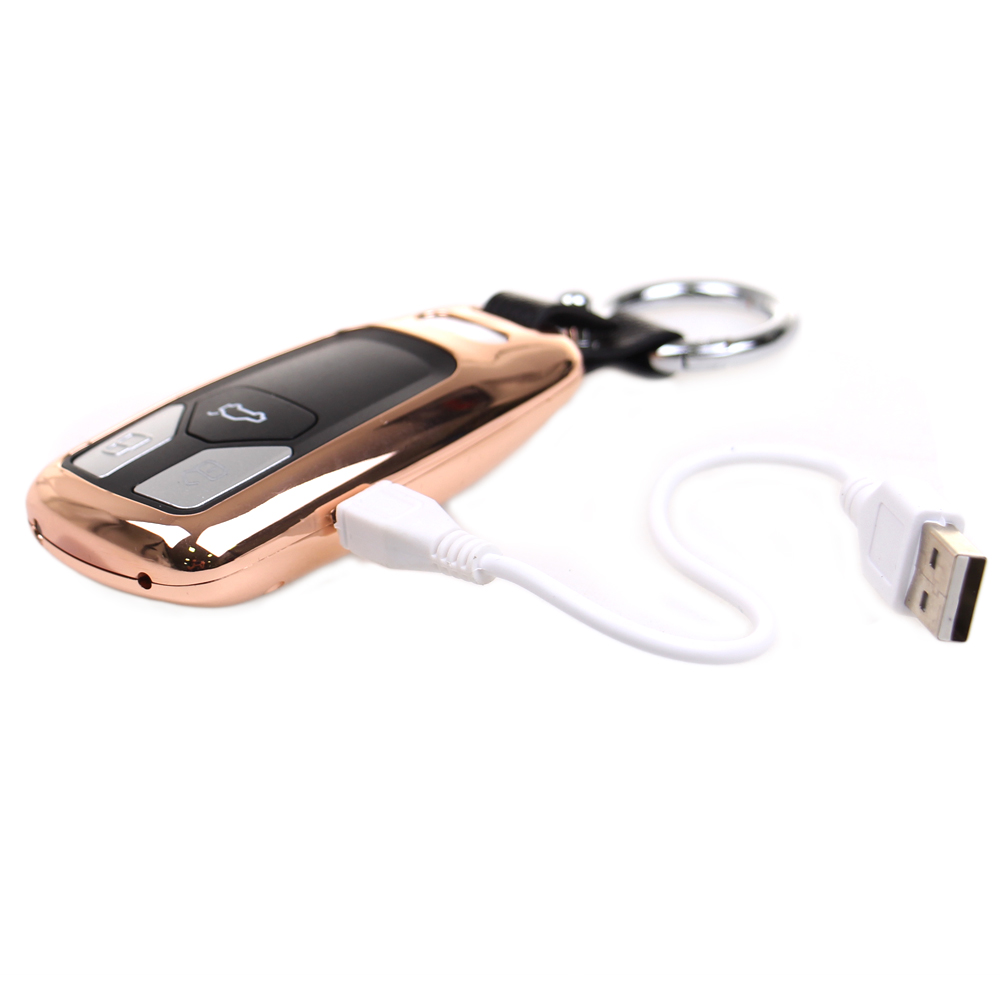 USB zapalovač klíč od auta zlatý - náhľad 3