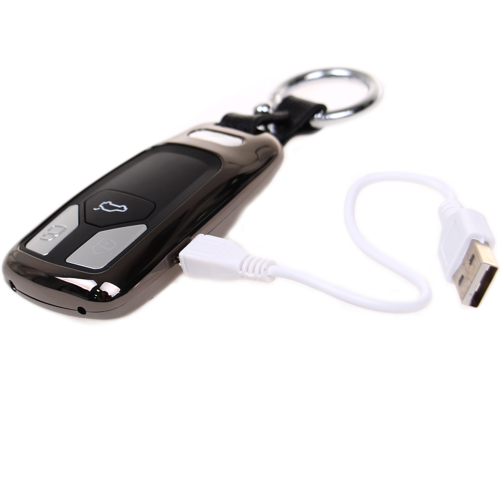 USB zapalovač klíč od auta hnědý - náhľad 3