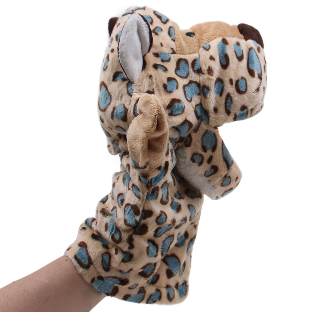Plyšový maňásek na ruku leopard - náhľad 1