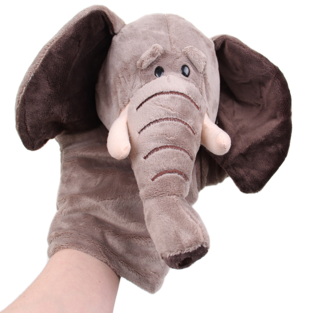 Plyšový maňásek na ruku slon - náhľad 1