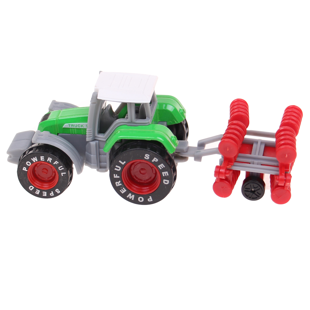 Traktor s návěsem zelený - náhľad 1