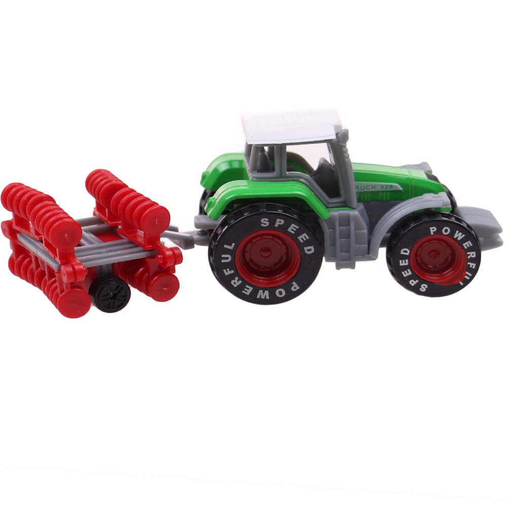 Traktor s návěsem zelený - náhľad 2