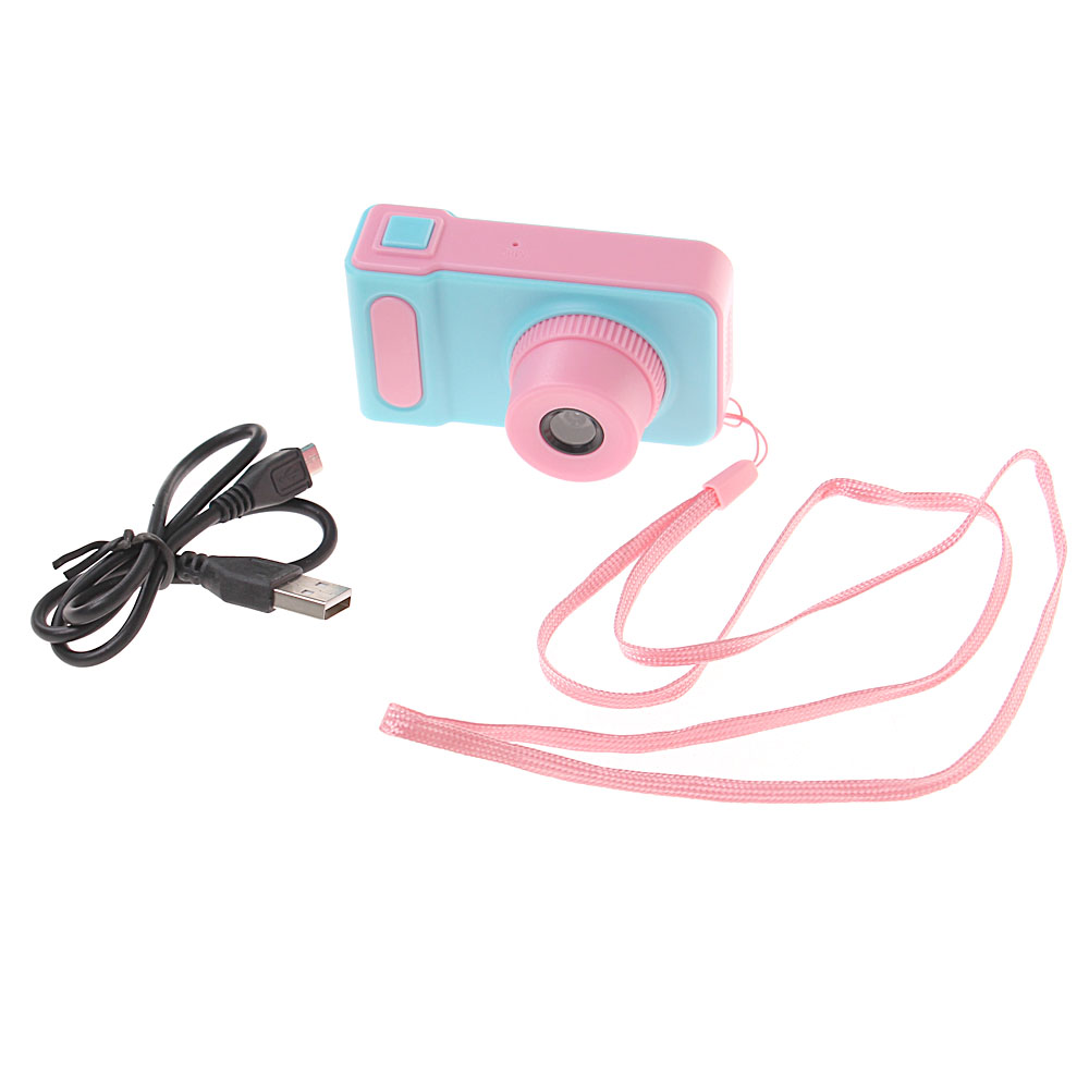 Dětský digitální mini fotoaparát s kamerou růžovo-modrý - náhľad 2