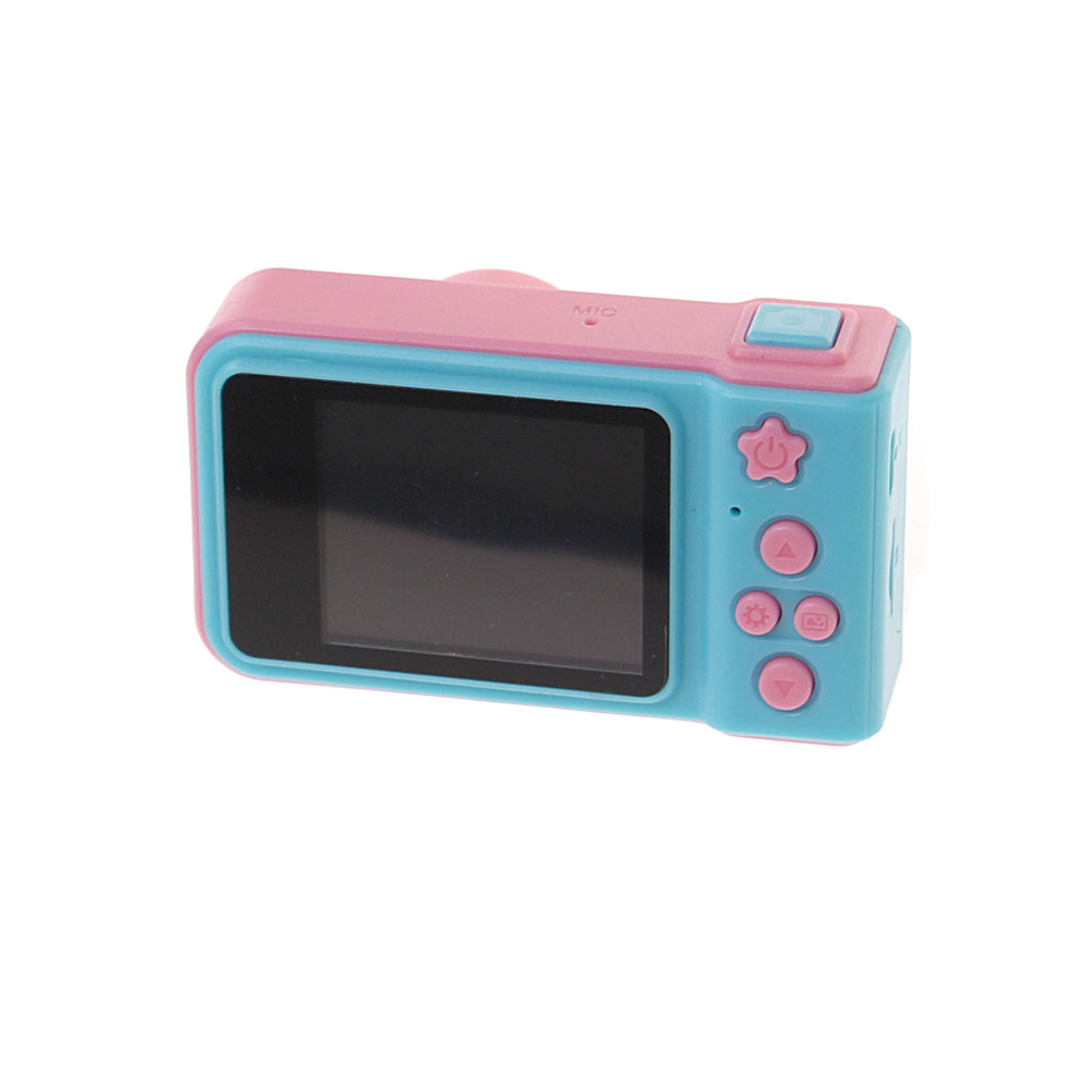 Dětský digitální mini fotoaparát s kamerou růžovo-modrý - náhľad 3