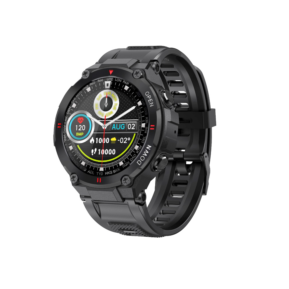 Chytré hodinky Smart Watch W22G černé - náhľad 2