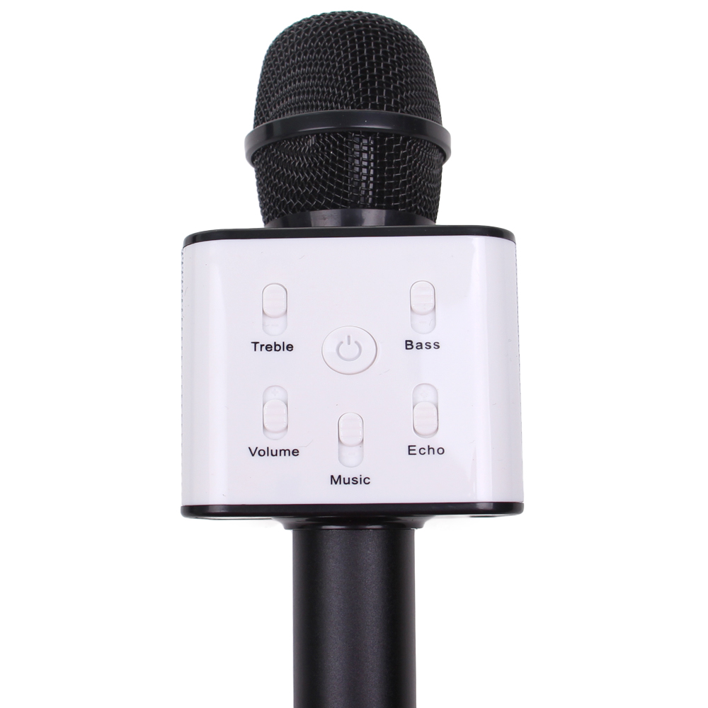 Karaoke mikrofon Q7 s pouzdrem černý - náhľad 2