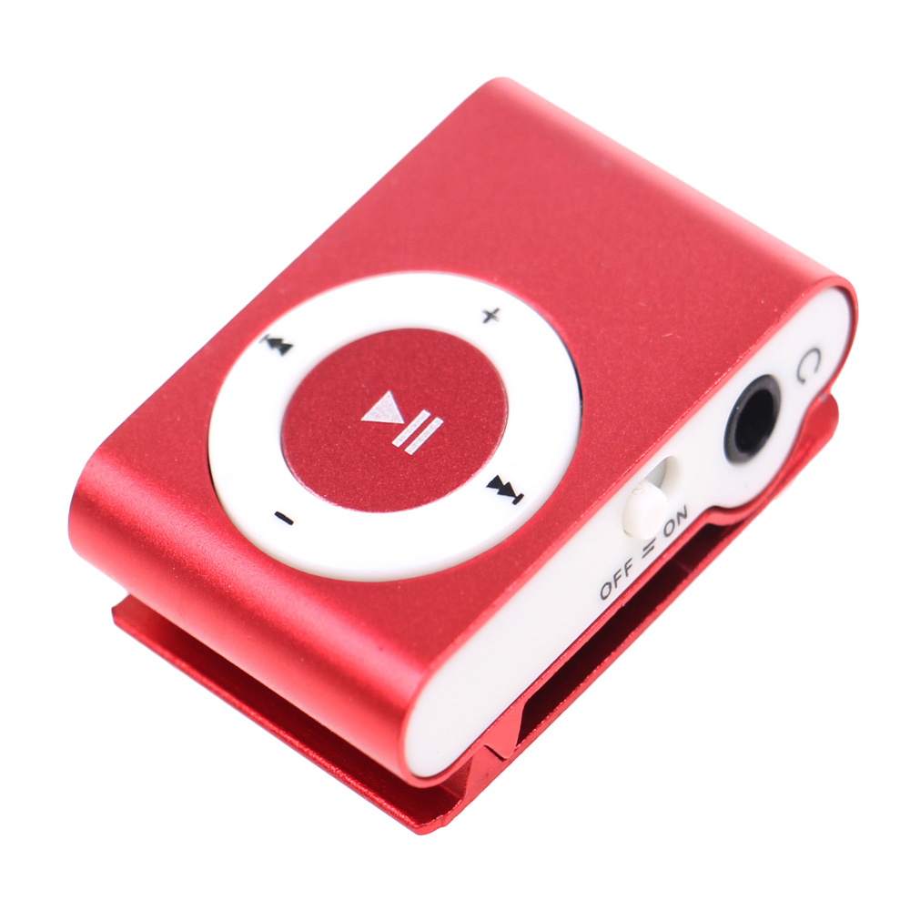 Kompaktní MP3 přehrávač červený - náhľad 2