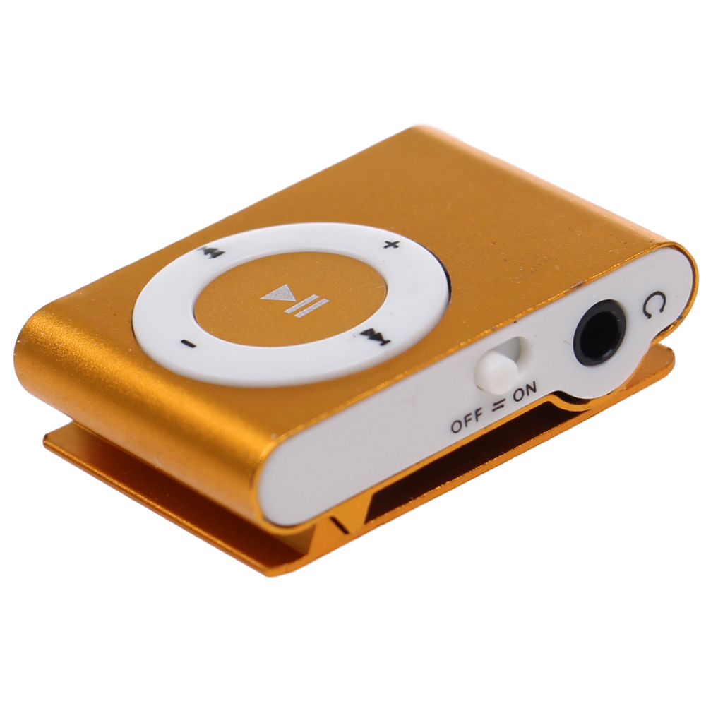 Kompaktní MP3 přehrávač oranžový - náhľad 3