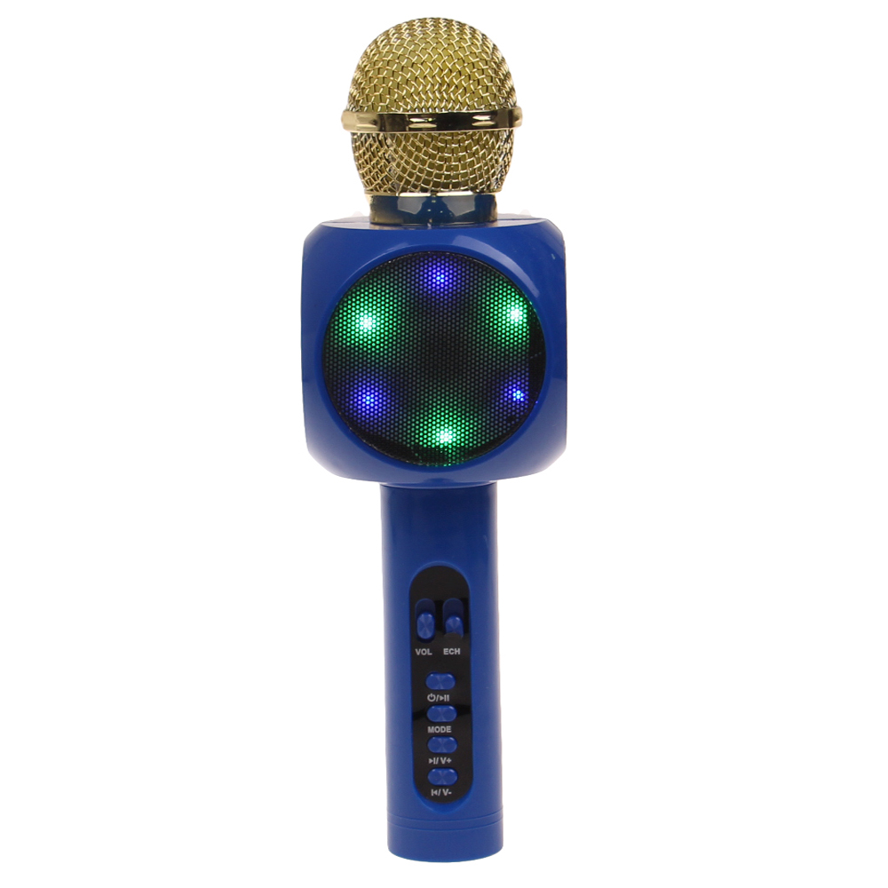 Karaoke mikrofon WS-1816 modrý - náhľad 4