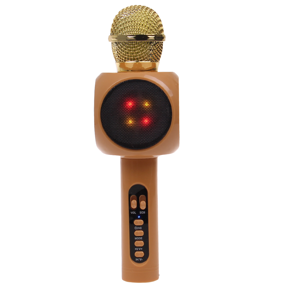 Karaoke mikrofon WS-1816 zlatý - náhľad 2