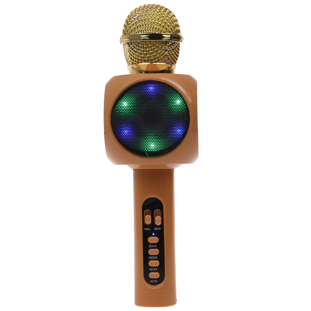 Karaoke mikrofon WS-1816 zlatý - náhľad 4