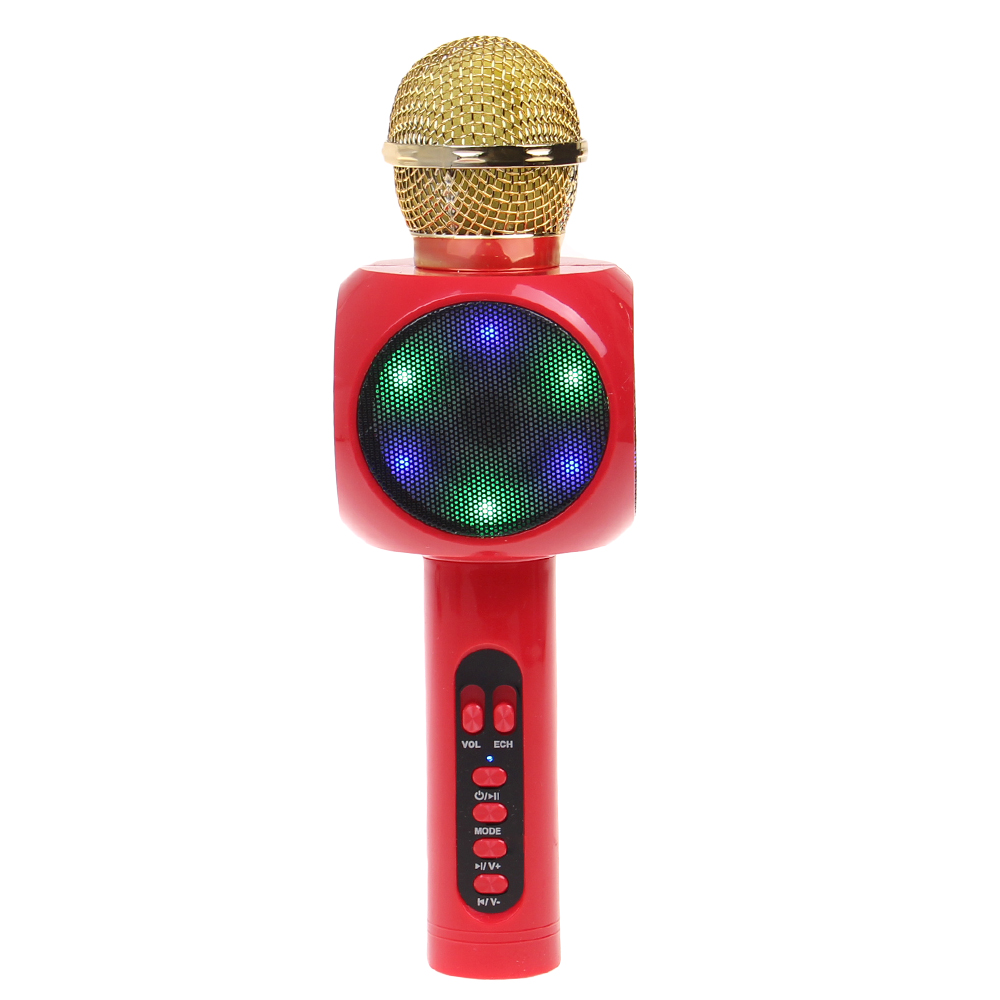 Karaoke mikrofon WS-1816 červený - náhľad 2
