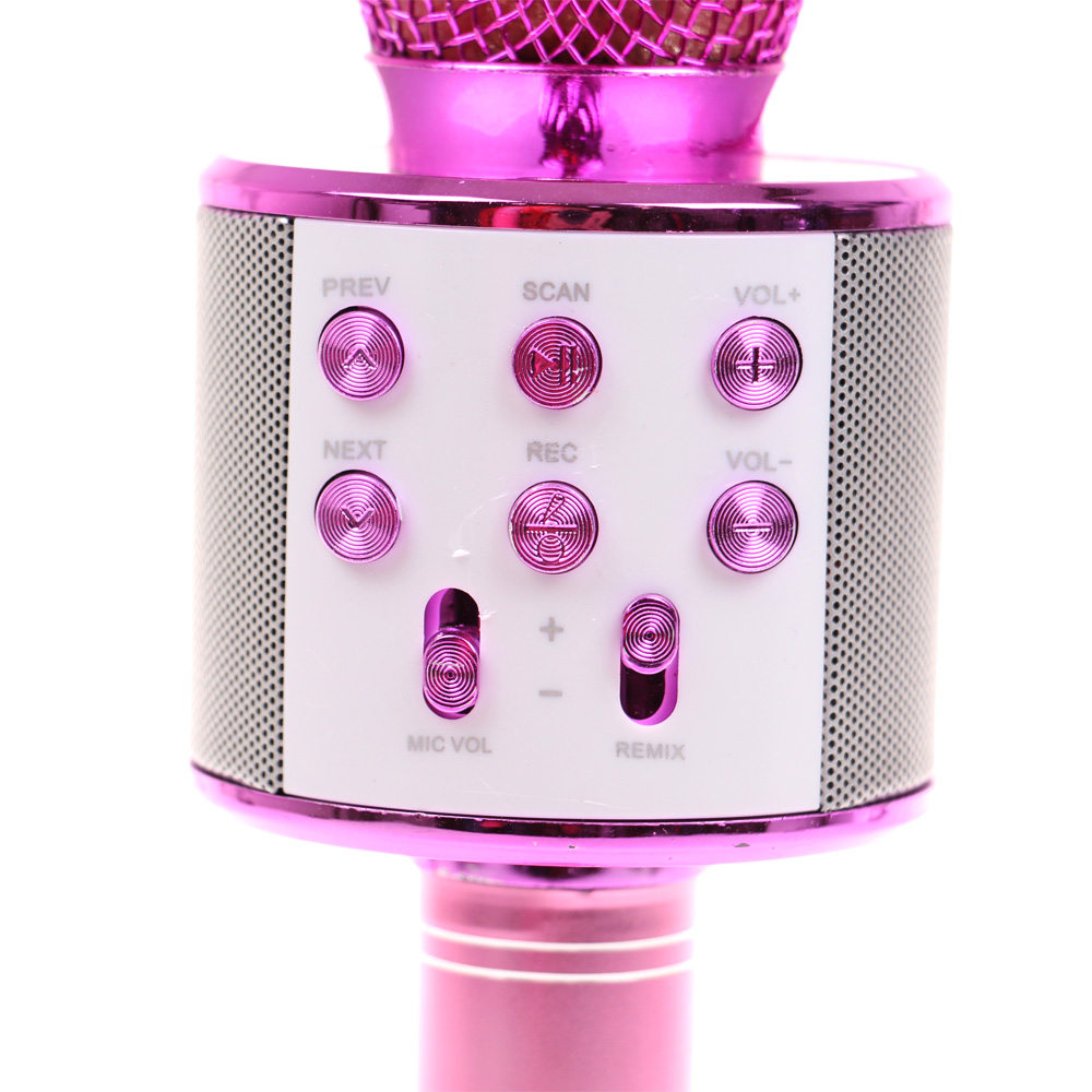 Karaoke mikrofon WS-858 růžový - náhľad 4